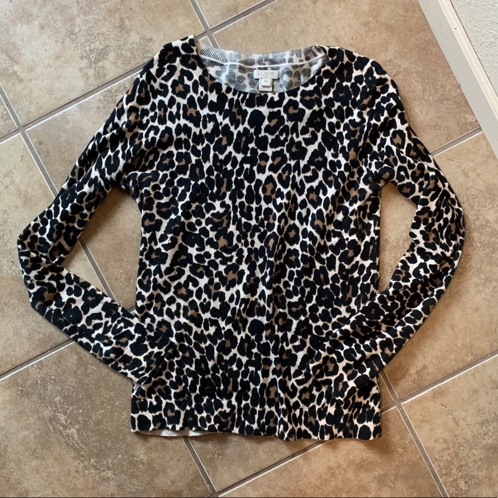 Leopard print sweater